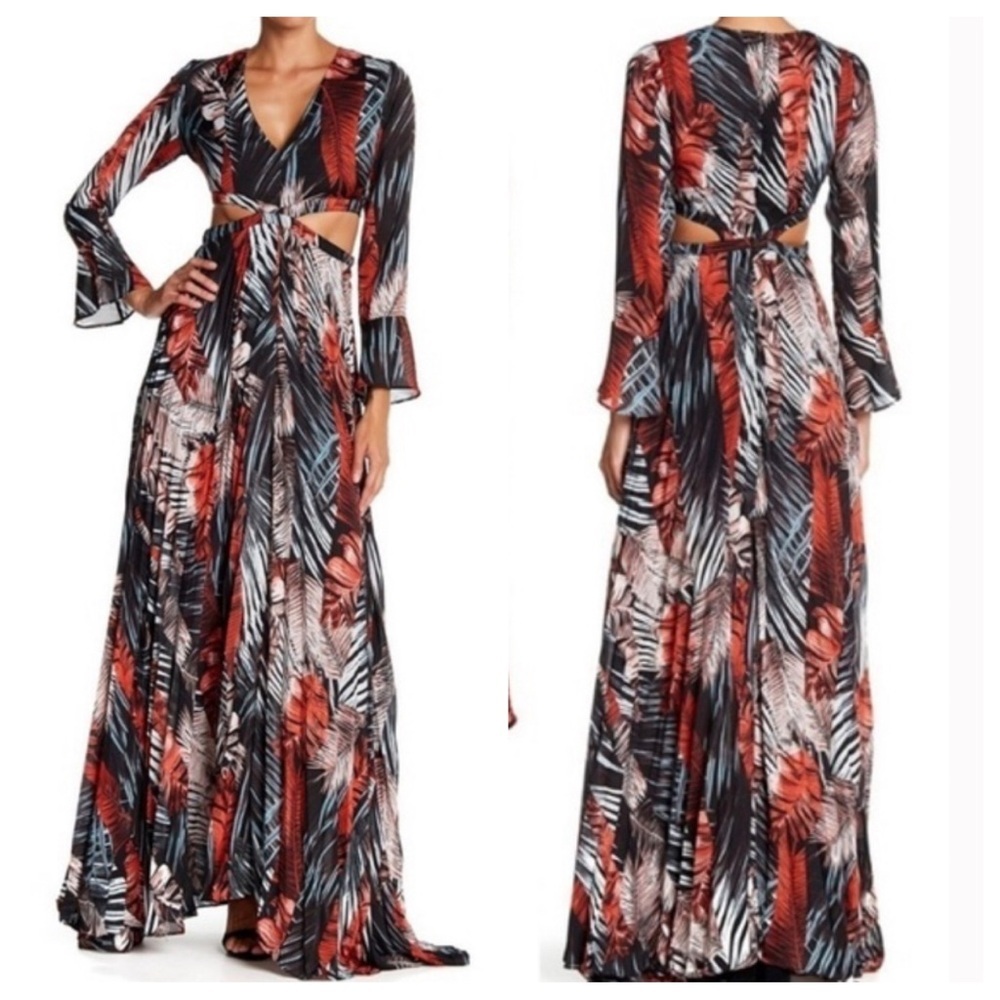 NWT! Tropical Dress- Meghan Los Angeles Tropical
Boho Shalimar Chiffon D…